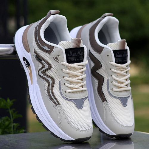 Damen Sportliche Sneakers mit atmungsaktiver Netzstruktur und dynamischer Dämpfung EB