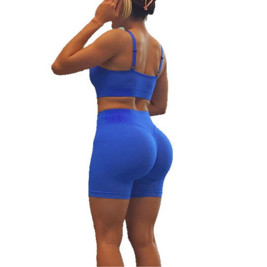 Damen Sportliche Kompressionsshorts mit hohem Bund und formendem Schnitt EB