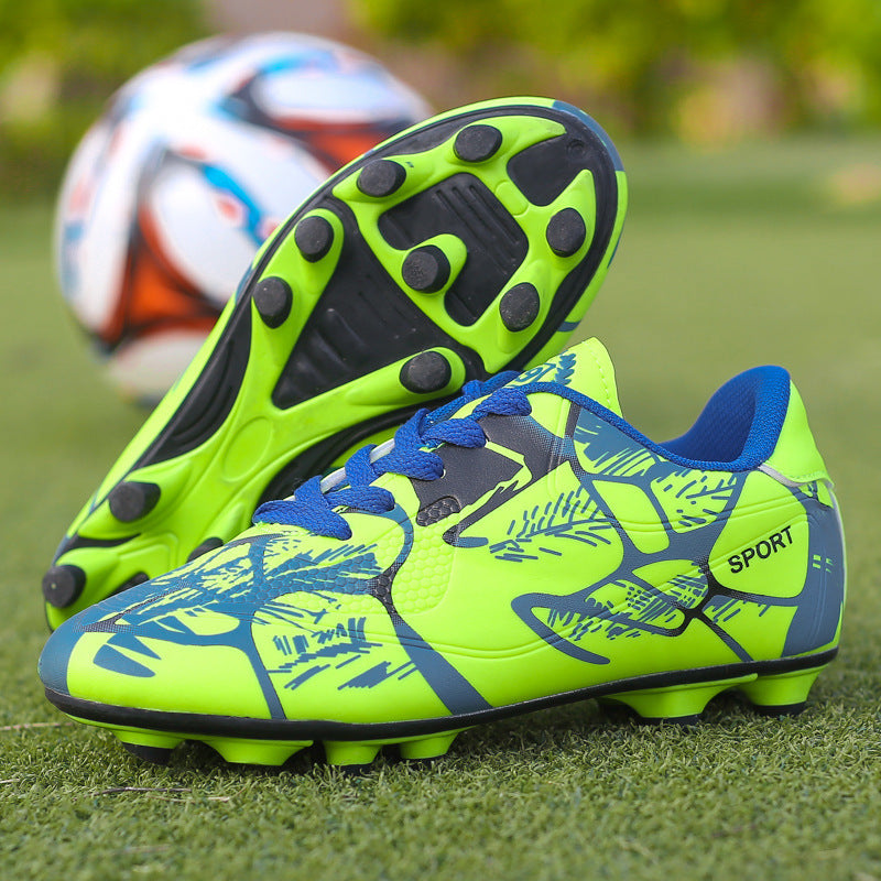 Unisex Kinder Fußballschuh mit TPU‑Stollen, strapazierfähigem Kunstlederoberteil und gepolstertem Einstieg EB