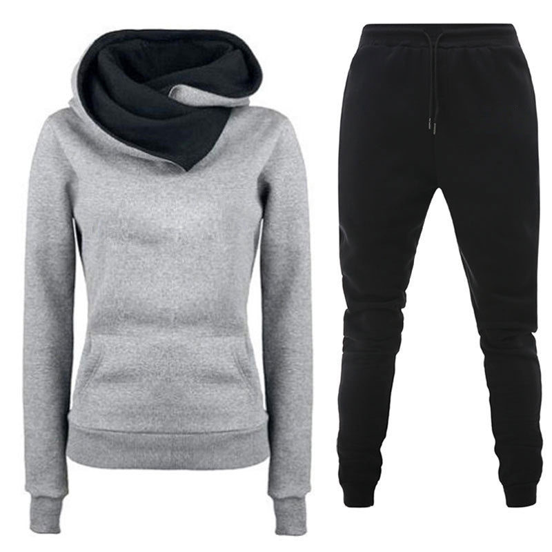 Damen Sportliches Sweater- und Jogginghose Set EB