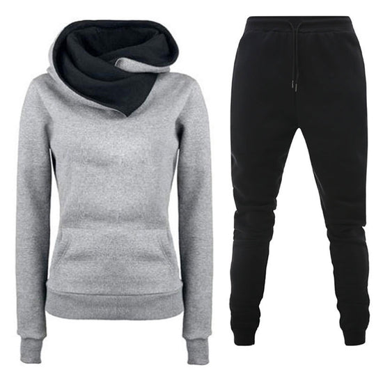 Damen Sportliches Sweater- und Jogginghose Set EB