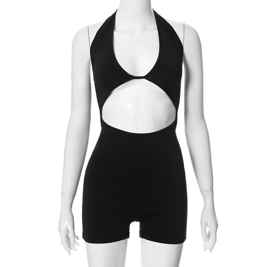 Damen Hochtaillierter Cut-Out Badeanzug EB