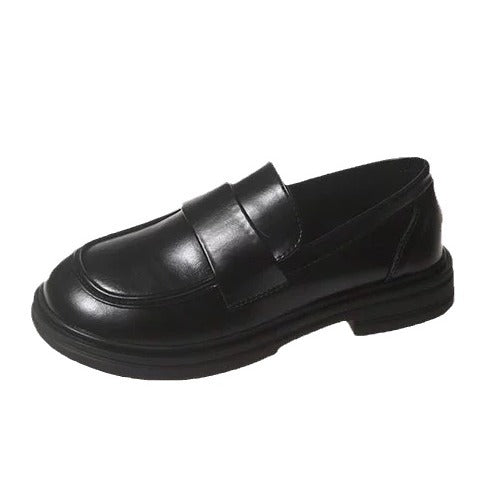 Damen Modische Loafers mit breitem Klettverschluss und robuster Sohle EB