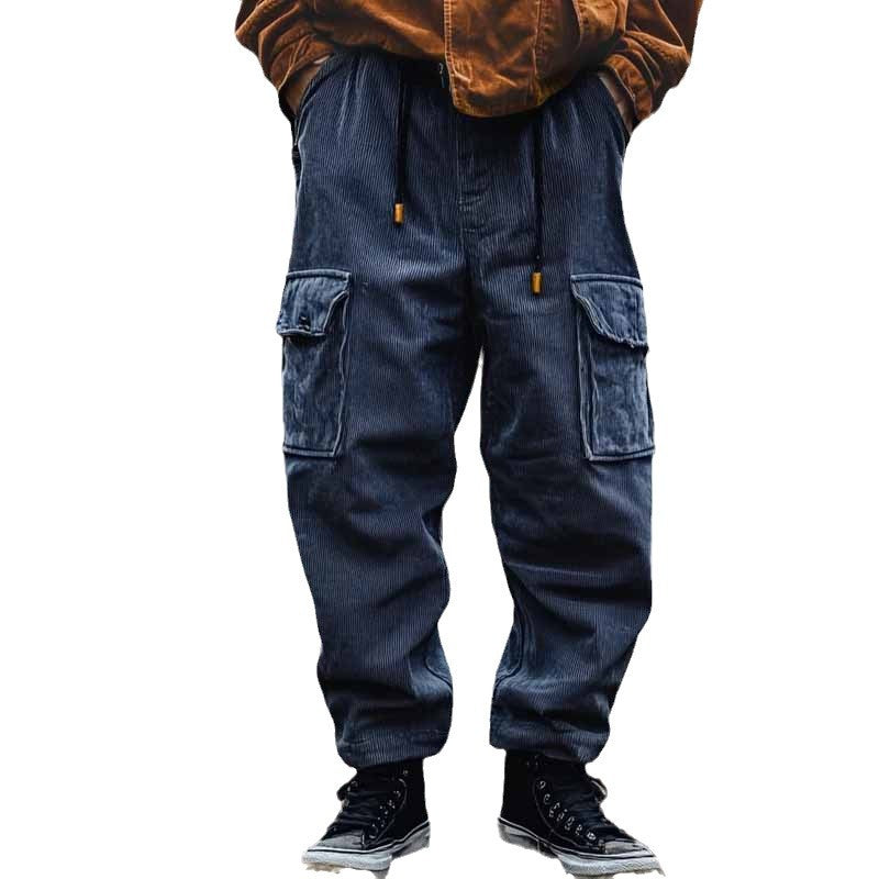 Herren bequeme Cargo-Hose mit seitlichen Taschen im lässigen Design EB