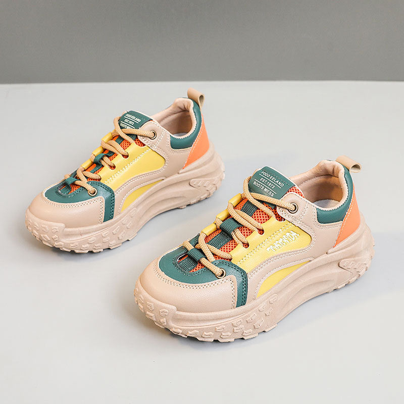 Damen Sportliche Chunky Sneakers mit atmungsaktiver Struktur EB
