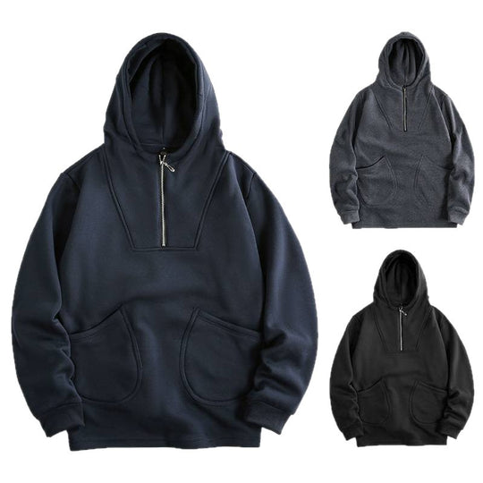 Herren Kapuzenpullover mit innovativem Reißverschluss und komfortabler Passform EB