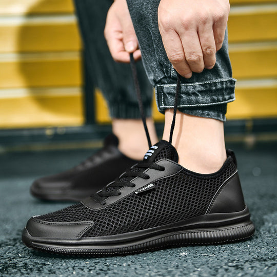 Damen Sportliche Sneakers mit atmungsaktiver Netzoberfläche und rutschfester Sohle EB