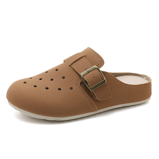 Damen Bequeme Clogs mit modischem Riemen und atmungsaktiver Obermaterialstruktur EB