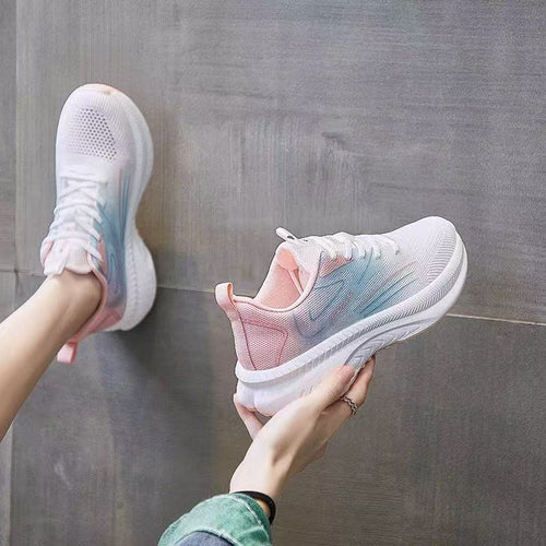 Damen Hochwertige Lauf- und Freizeitsneaker mit atmungsaktivem Obermaterial und gepolsterter Sohle EB