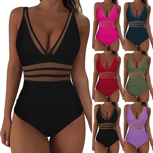 Damen eleganter Badeanzug mit verführerischen Cut-Out-Details EB