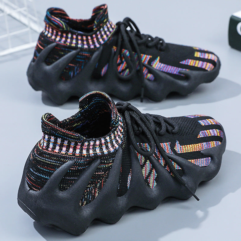 Damen elastische Sneakers mit rutschfester Sohle und atmungsaktivem Obermaterial EB