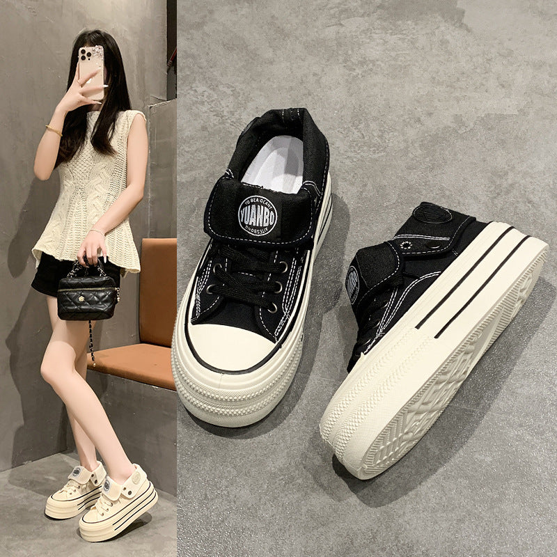 Damen Modische Plateau Sneakers mit hohem Tragekomfort und flexiblem Obermaterial EB