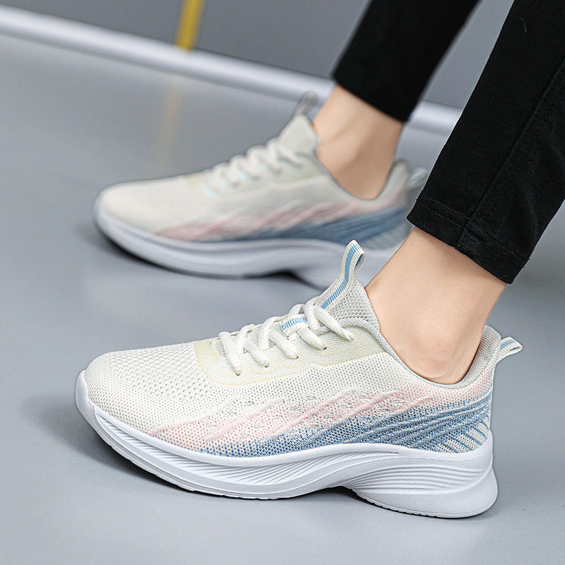 Damen Modische Laufschuhe mit atmungsaktivem Obermaterial und flexibler Dämpfung EB