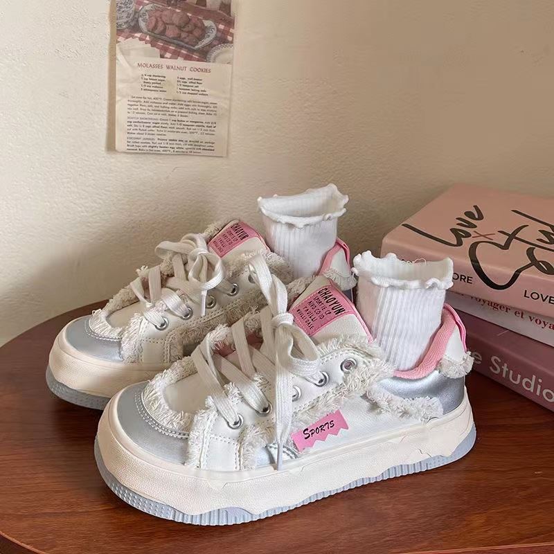 Damen Sneakers mit trendigem Kunstfell und bequemer Sohle EB
