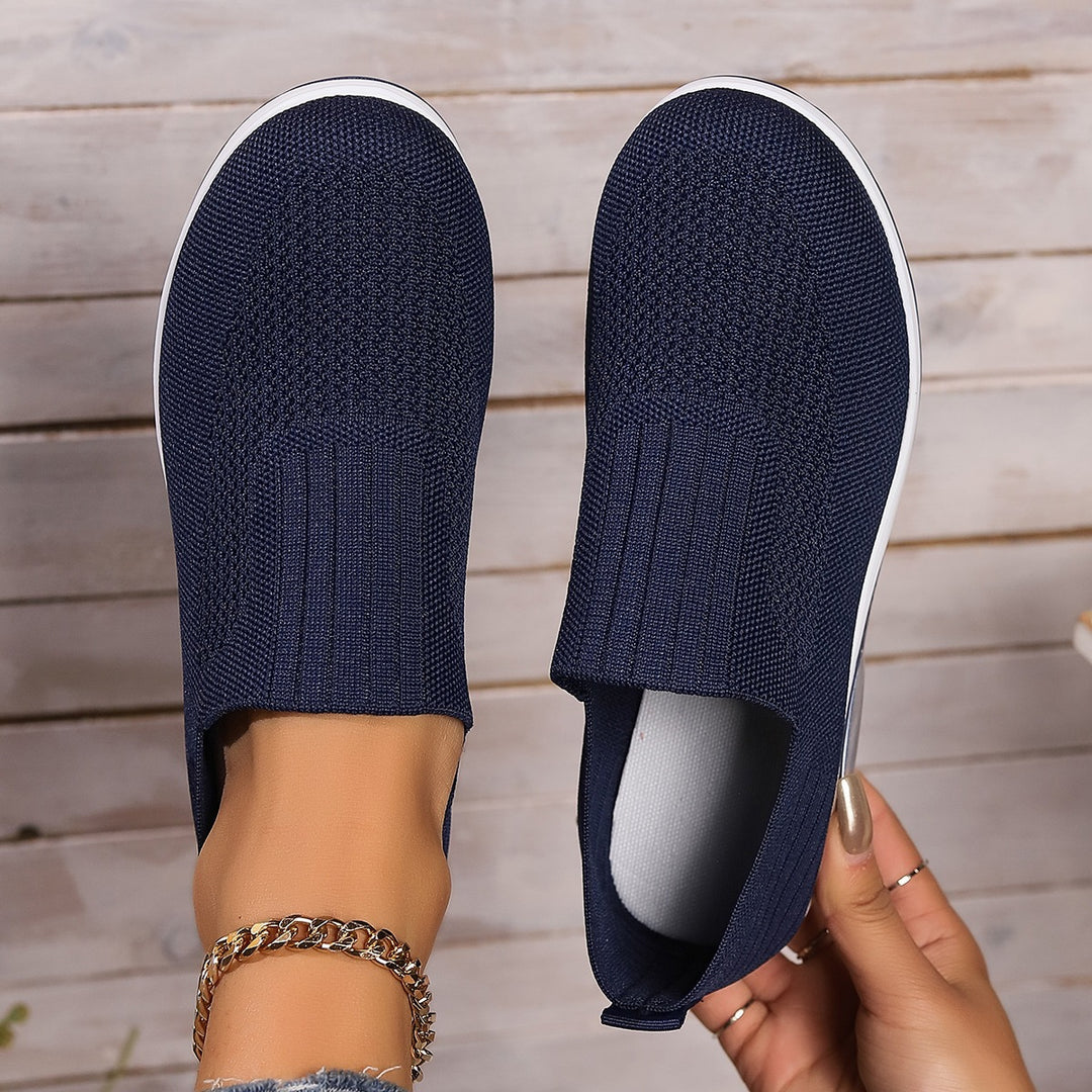 Damen Atmungsaktive Slip-On Sneakers mit erhöhtem Komfort EB