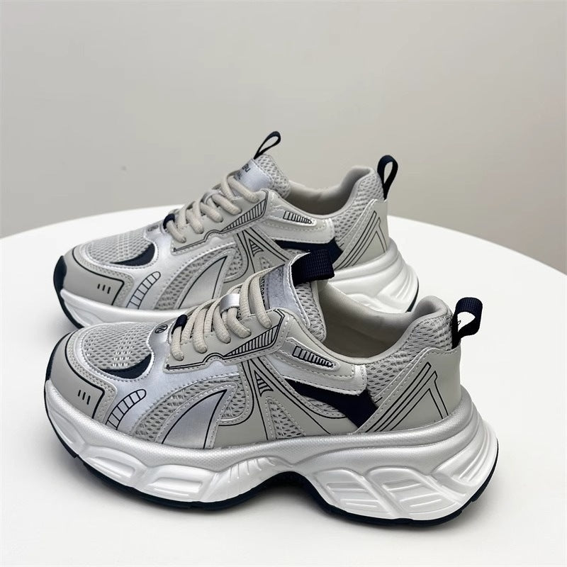 Damen Sportliche Laufsneaker mit atmungsaktiver Mesh-Technologie und dämpfendem Sohlenprofil EB
