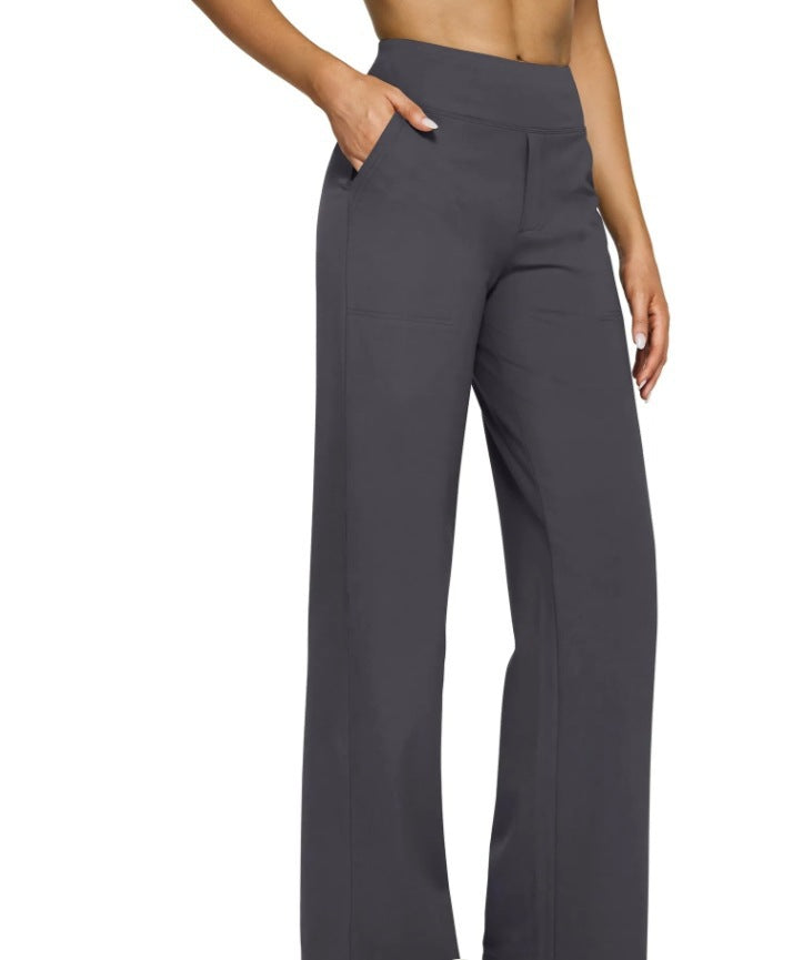 Damen Weitgeschnittene Lounge-Hose mit elastischem Bund EB