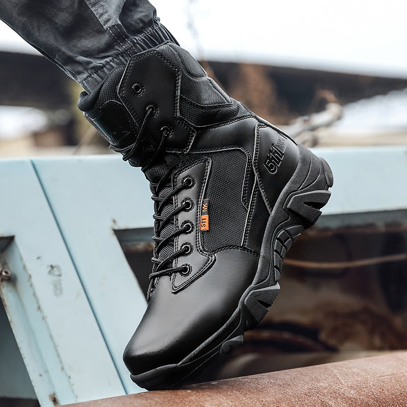Damen Militärische Wanderstiefel mit rutschfester Sohle EB