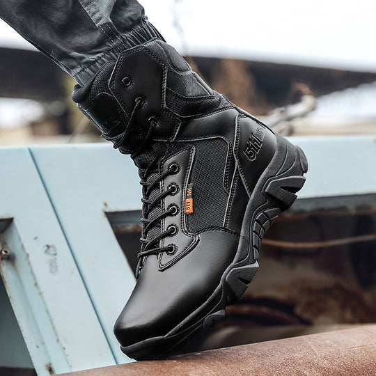 Damen Militärische Wanderstiefel mit rutschfester Sohle EB