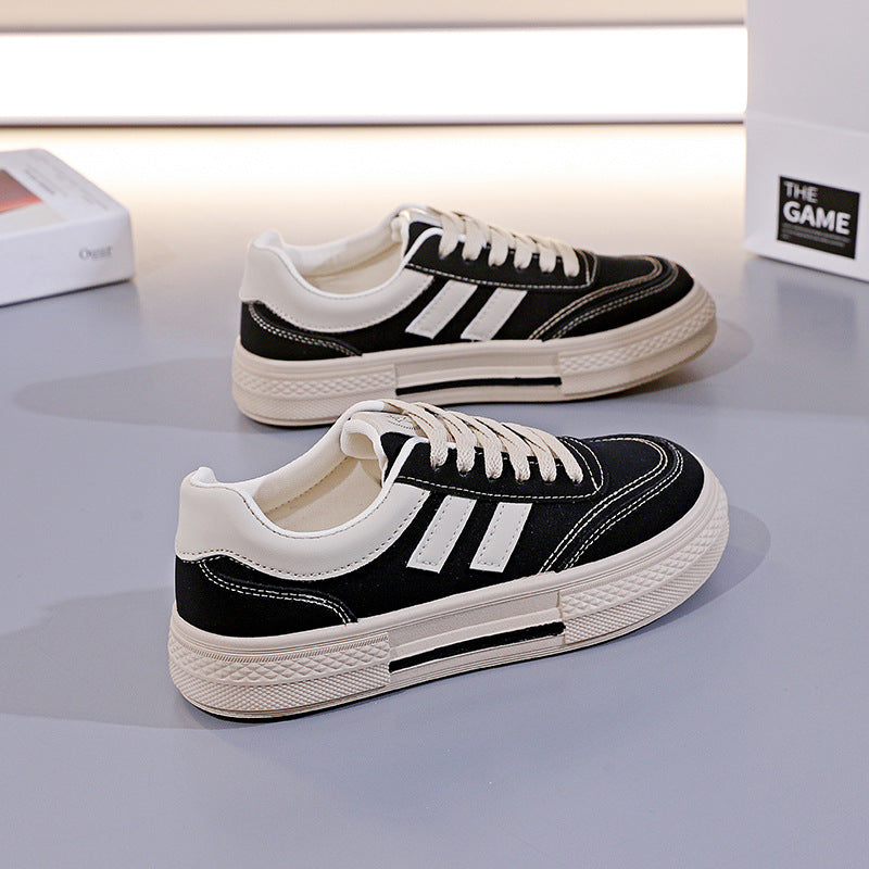 Damen Sportliche Sneakers mit kontrastierendem Design und bequemer Laufsohle EB