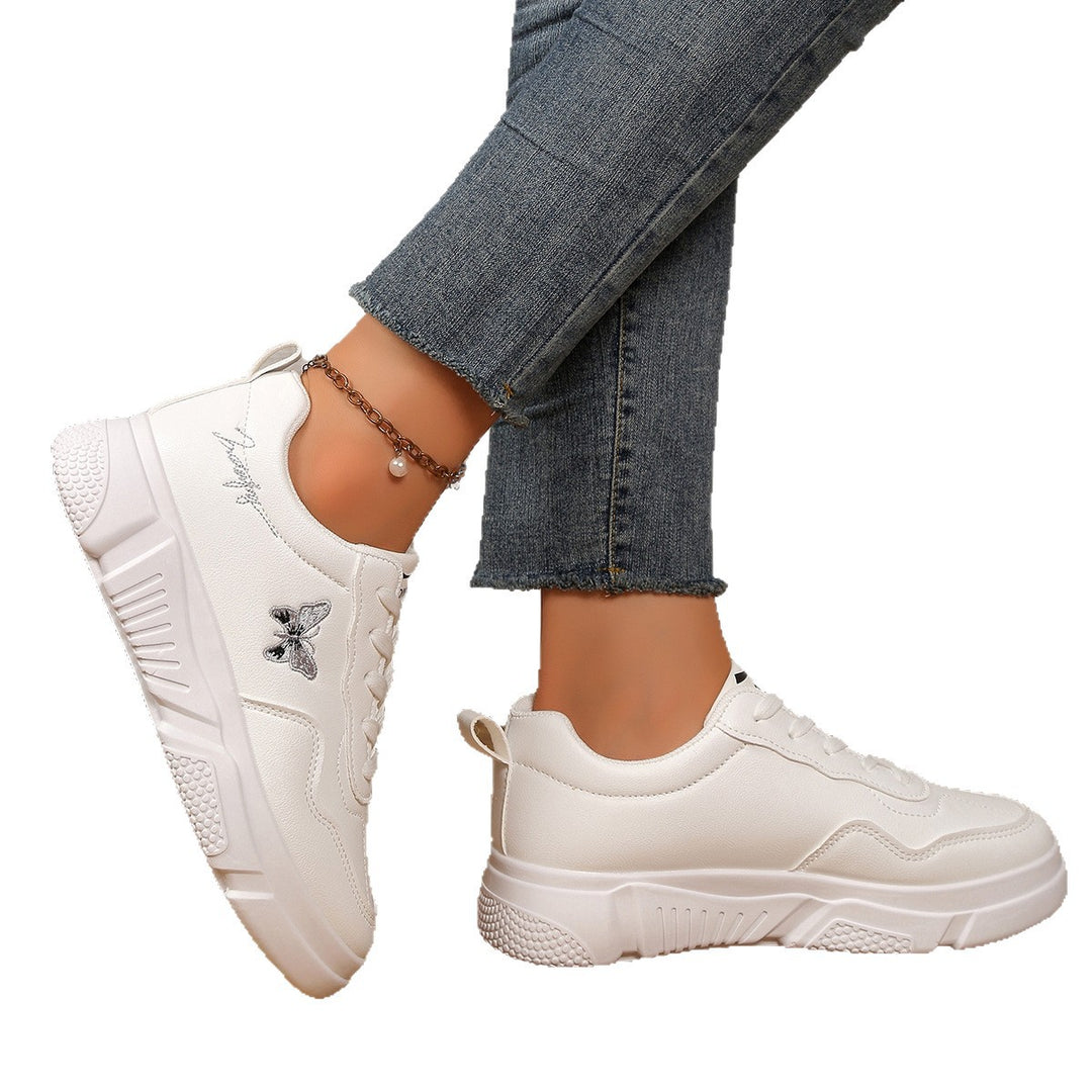 Damen Bequeme Sneakers mit verspieltem Schmetterlingsmotiv EB