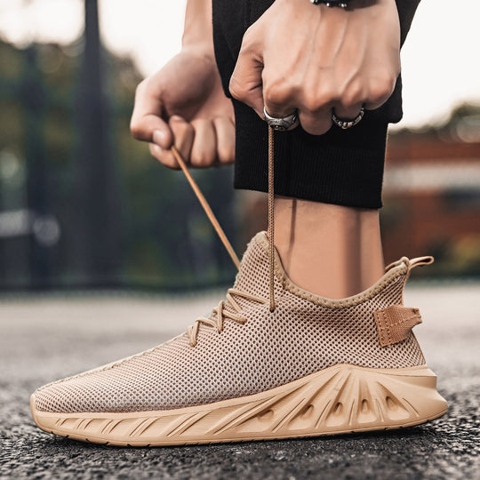Damen atmungsaktive Sneaker mit elastischem Schnellverschluss EB
