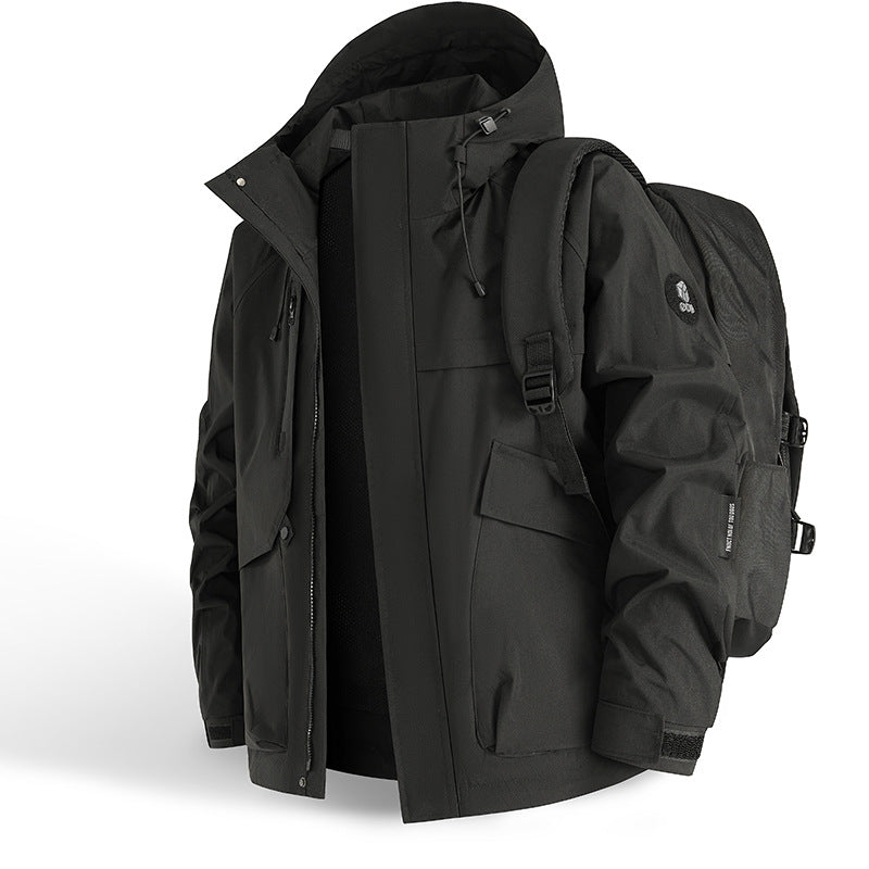 Herren technische Outdoor-Jacke mit innovativem Taschenkonzept und atmungsaktiven Materialien EB
