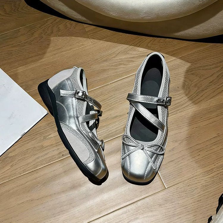 Damen elegante Schnürpumps mit verstellbarem Riemen und rutschfester Sohle EB
