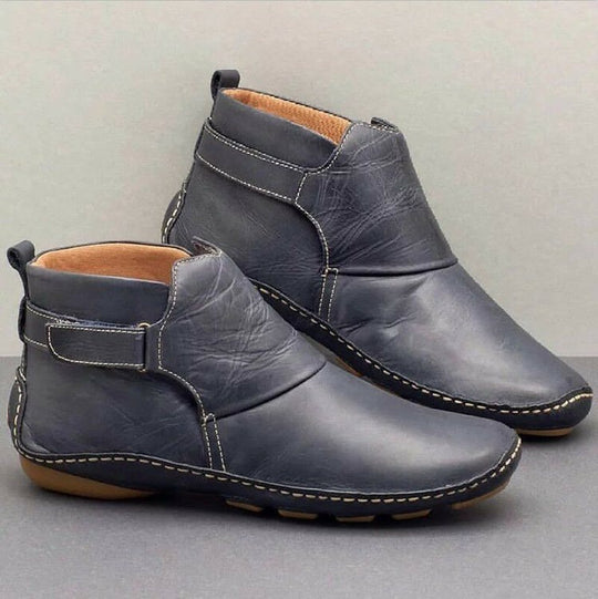 Damen elegante Stiefeletten aus hochwertigem mit modischem Riemen EB