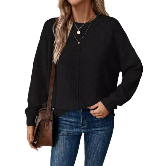 Damen lässiger Strickpullover EB