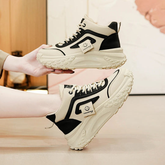 Damen Sportliche High-Top Sneakers mit rutschfester Sohle und dämpfendem Komfort EB