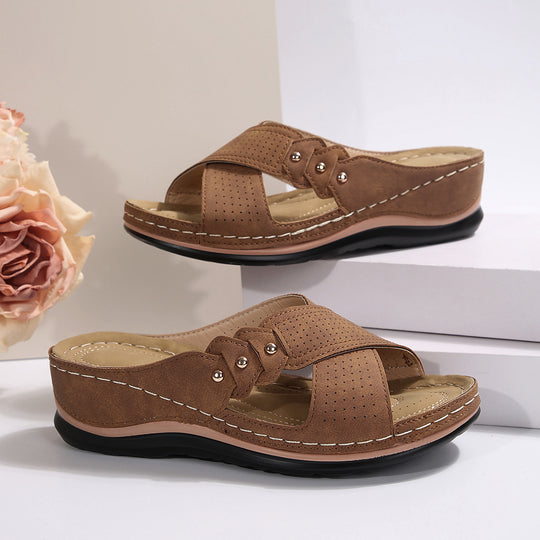 Damen Phantastische Komfort-Sandalen mit atmungsaktiven Einsätzen und modischem Schnitt EB