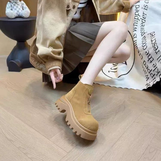 Damen Ankle Boots mit rutschfester Sohle und modischem Design EB