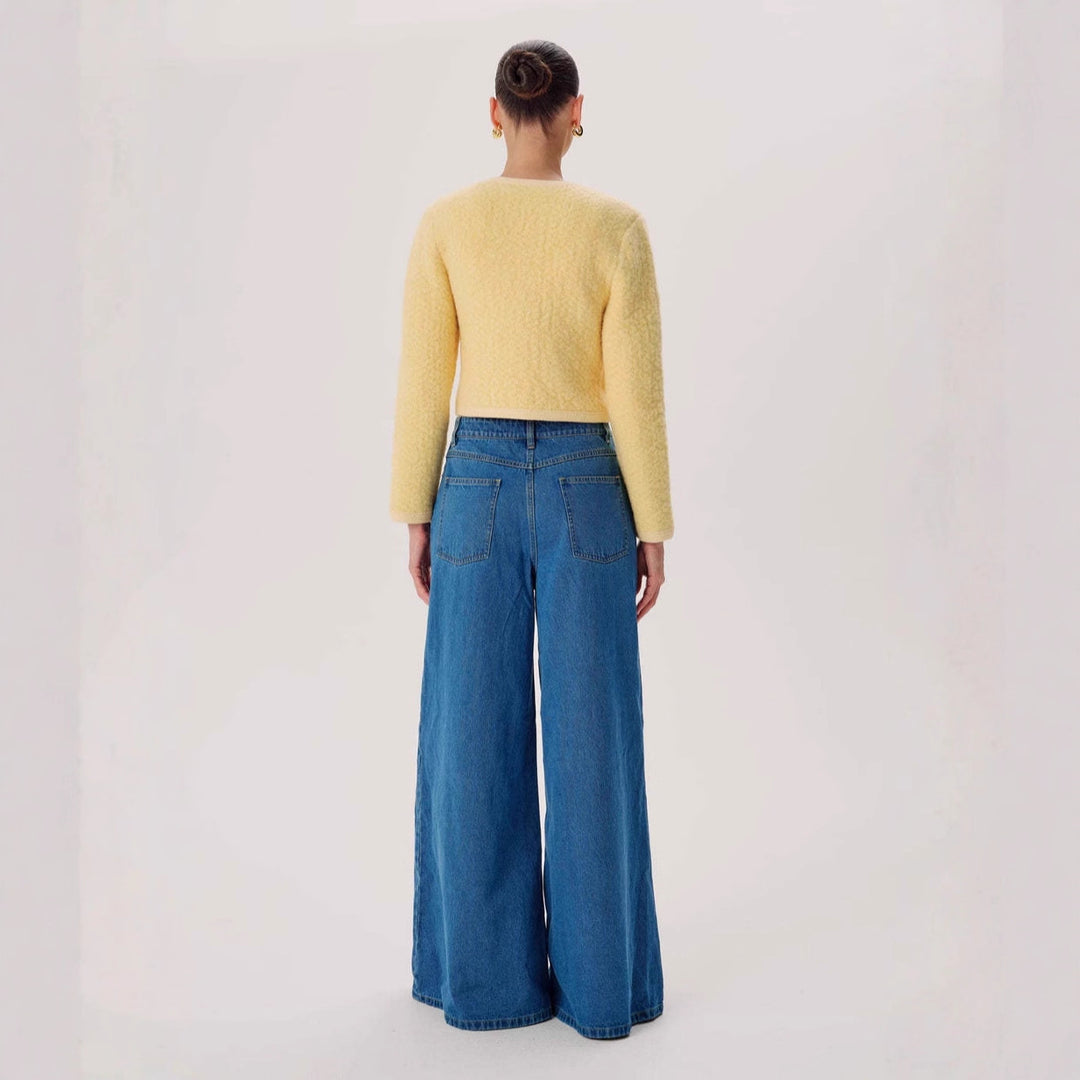 Damen Weit geschnittene Jeanshose im modernen Schnitt