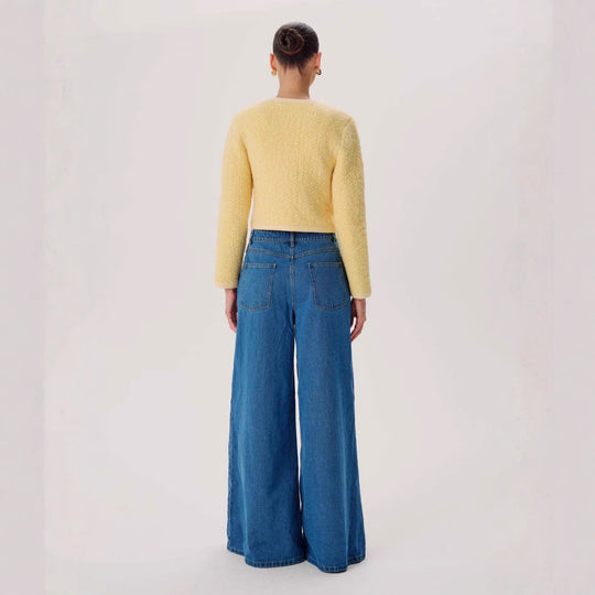 Damen Weit geschnittene Jeanshose im modernen Schnitt