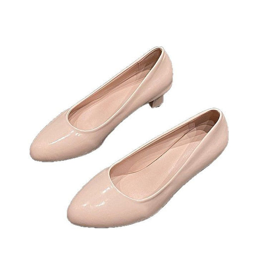 Damen elegante spitze Ballerinas mit bequemen Absatz EB