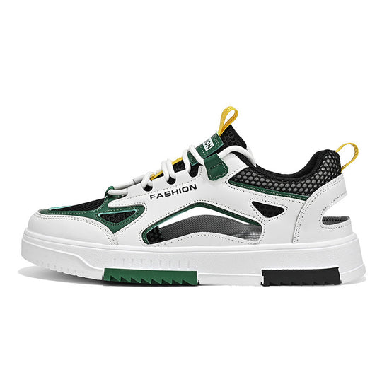 Damen Sportliche Mesh-Sneaker mit dämpfender Sohle und glänzenden Akzenten EB
