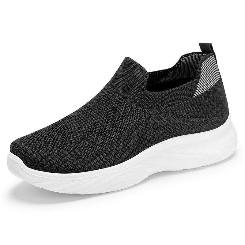 Damen Leichte und atmungsaktive Slip-On Sneakers mit flexibler Sohle EB