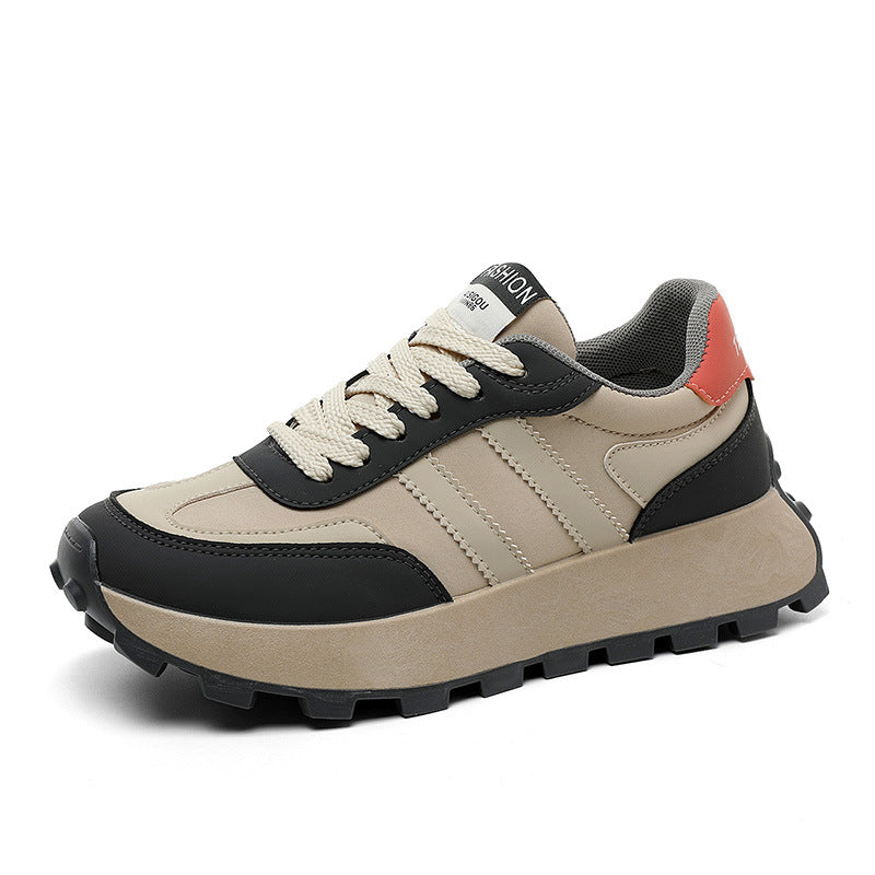 Damen modische Plateau-Runner Sneakers mit rutschfester Profilsohle EB