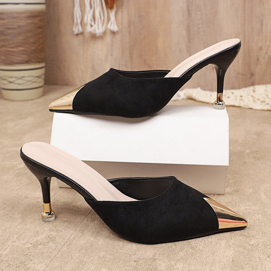 Damen Slingback-Pumps mit elegantem Metallspitzendesign EB