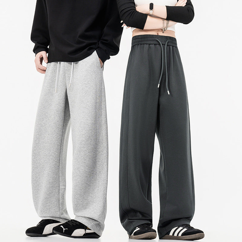 Damen weite Lounge-Jogginghose mit elastischem Bund, Kordelzug und legerer Culotte-Passform EB