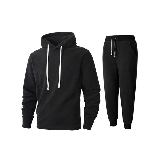 Herren Fleece-Kapuzenpullover und Jogginghose Set EB