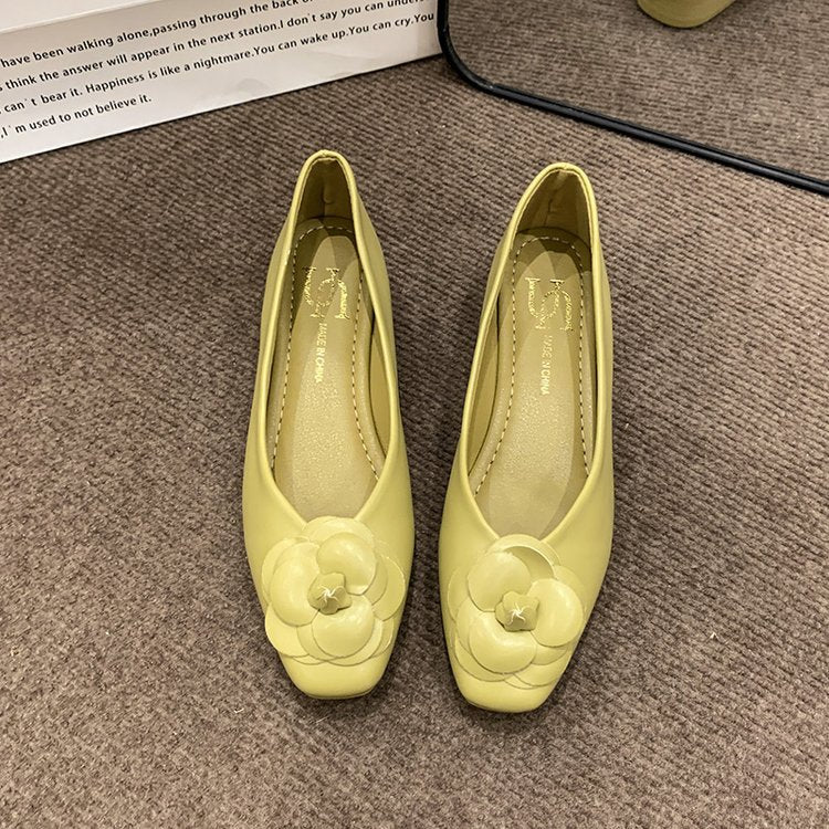 Damen Ballerinas mit floralem Dekor EB