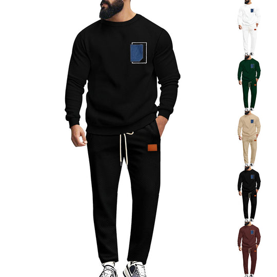 Herren Bequemer Freizeitanzug mit modischem Design und praktischen Taschen EB