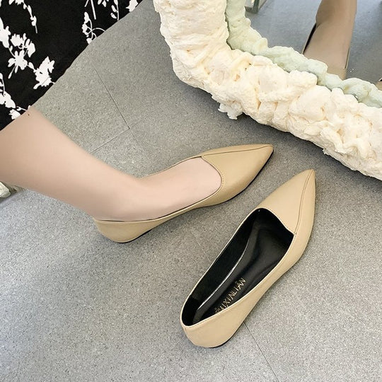 Damen Spitzen Ballerinas aus hochwertigem Leder mit flexiblem Fußbett EB