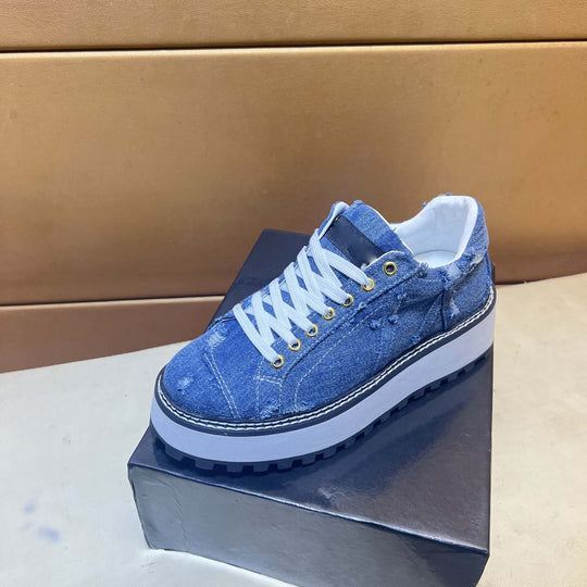 Damen Sneaker mit eleganter Tweed-Oberfläche und verstärkter Sohle EB