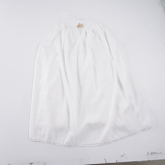 Damen Luftiges Maxikleid mit verstellbaren Trägern und elegantem Dekolleté EB