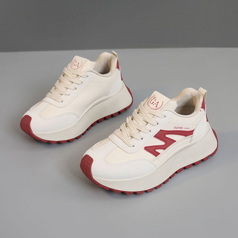Damen modische Sneakers mit strapazierfähiger Laufsohle und gepolstertem Innenfutter EB