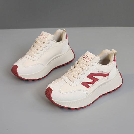 Damen modische Sneakers mit strapazierfähiger Laufsohle und gepolstertem Innenfutter EB