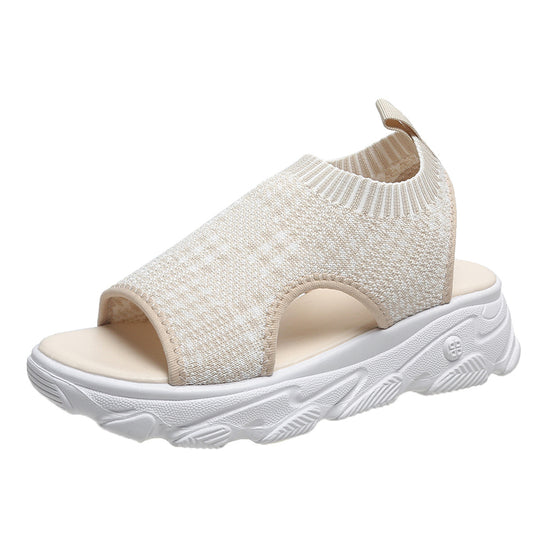 Damen luftige Sneaker-Sandalen mit ergonomischem Fußbett EB